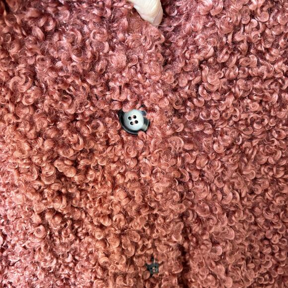 Zara Hooded Teddy Longline Coat - Picture 6 of 8